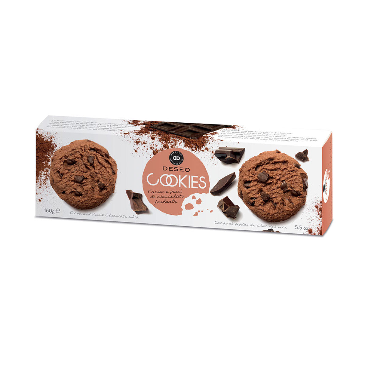 Coockies Cacao e Cioccolato Fondente