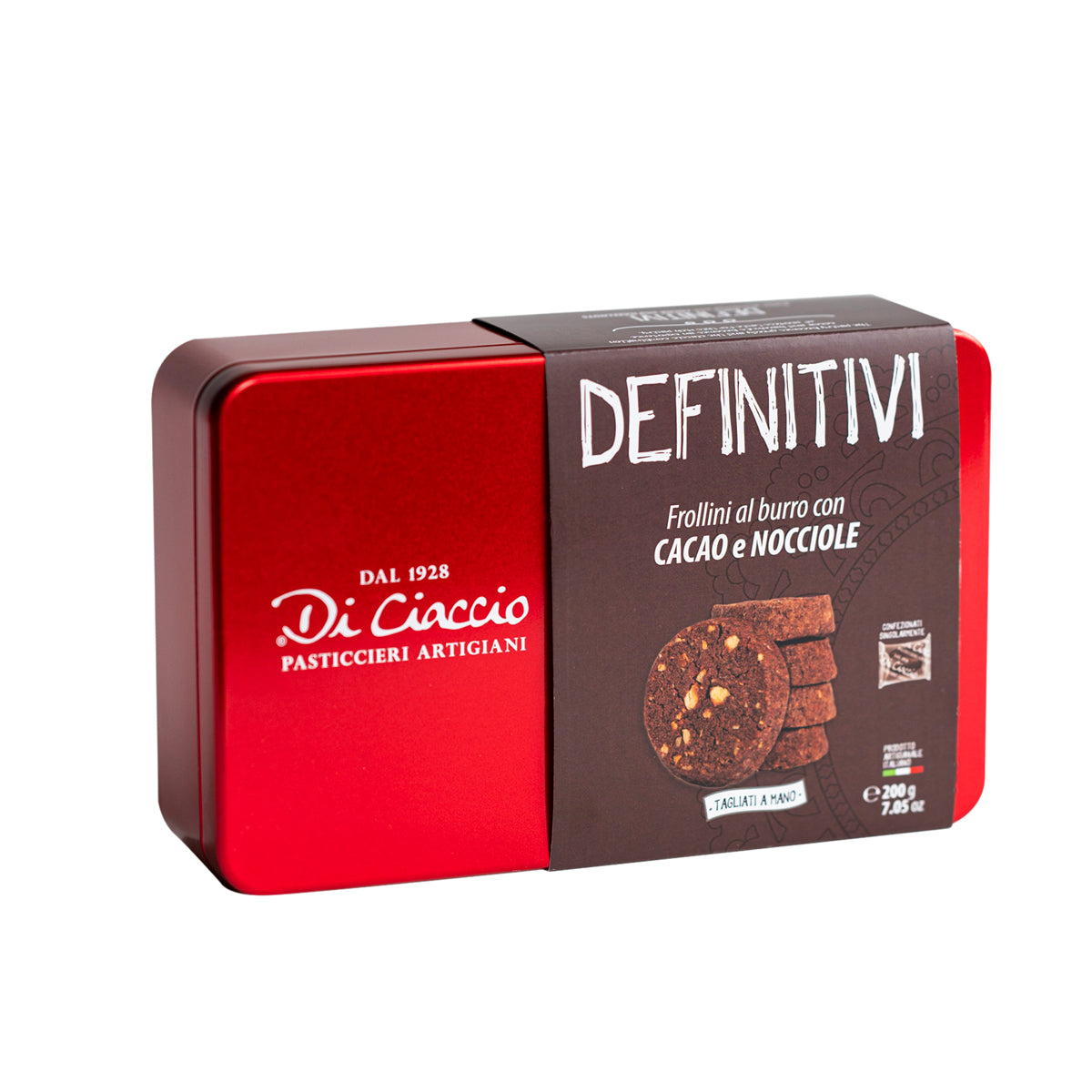 Definitivi frullino al burro con cacao e nocciole (latta) - Formato di latta