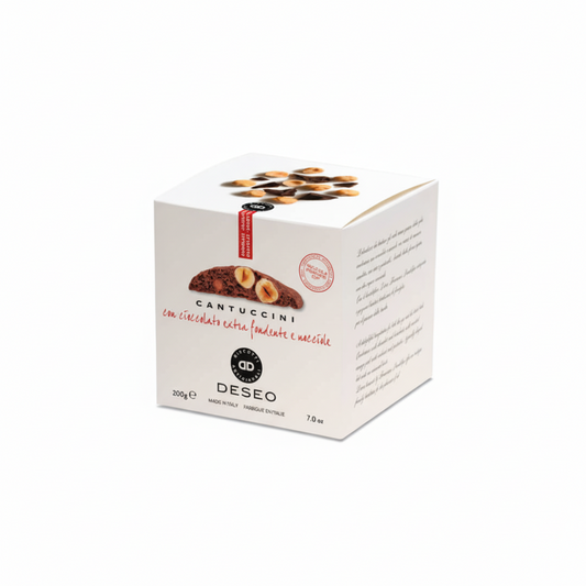 Cantucci Cioccolato Extra Fondente e Nocciole Piemonte IGP