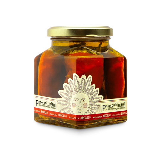 Peperoni ripieni in olio extravergine d’oliva